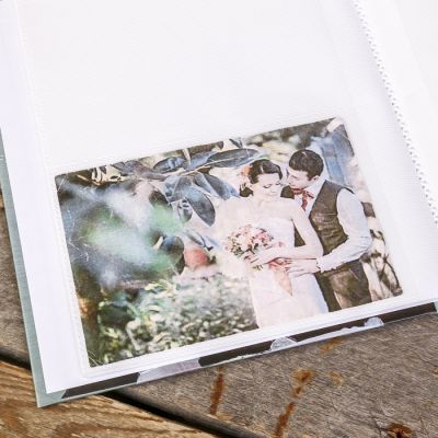 Фотоальбом на 80 фото 10х15 см "Нарисованный букет" в коробке МИКС 23х19х5,2