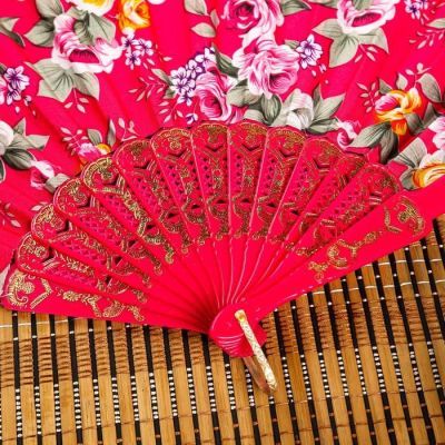 Веер h=22,5 см "Ситец" цвет МИКС