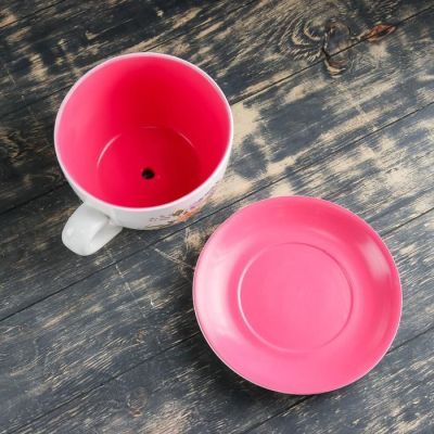 Горшок цветочный в форме чашки "Розы" 19*24*12 см