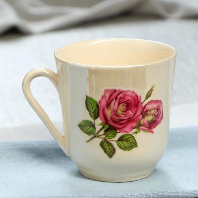 Кружка "Перламутр", деколь, керамика, 350 мл, микс