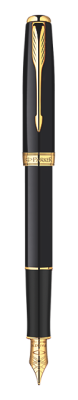 F 530 перьевая ручка Parker Sonnet Lacquer Black GT (арт-S0808710)