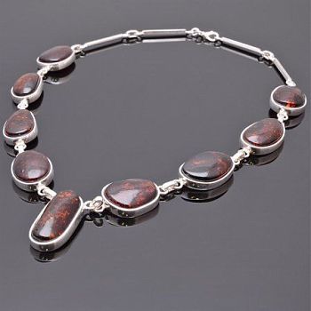 Колье Янтарь "Балтийская осень" арт. ЯК-1428