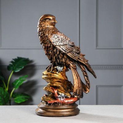 Копилка "Сокол", бронзовый цвет, 45 см, микс