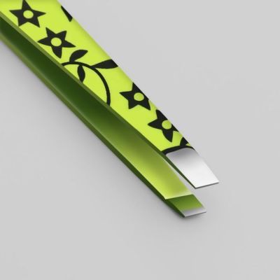 Пинцет скошенный, 9,5 см, рисунок МИКС