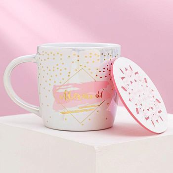 Подарочный набор «Мечтай»: кружка 300 мл, подставка Ø 9 см