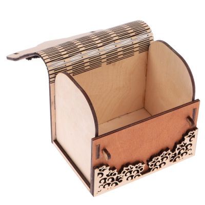 Копилка дерево сундук "Семейный банк" 12х9х9 см