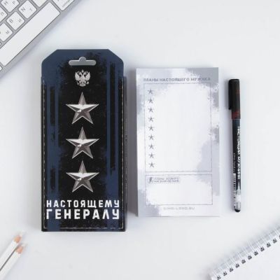 Подарочный набор «Настоящему генералу» планинг и ручка