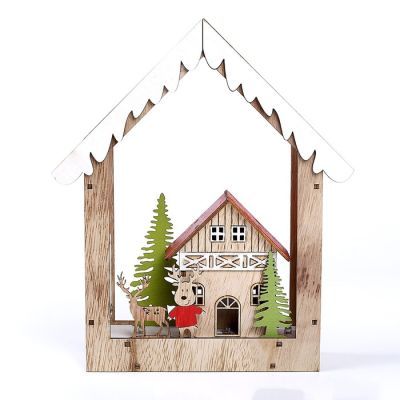 Декор с подсветкой «Домик в домике» 19 × 5 × 22,5 см