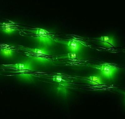 Гирлянда "Дождь" уличная (Ш:2 м, В:3 м, LED 800 шт., нить силикон, зеленый)