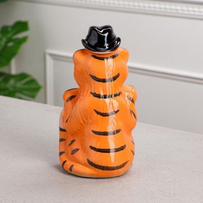 Штоф "Тигр с подковой", (керамика), 900мл/50мл