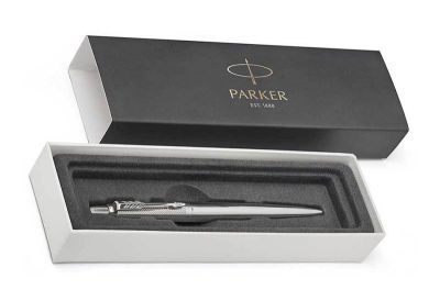 K 163 Шариковая ручка Parker 2016  Stainless Steel Diagonal CT Jotter Premium M Blue(арт-1953197)