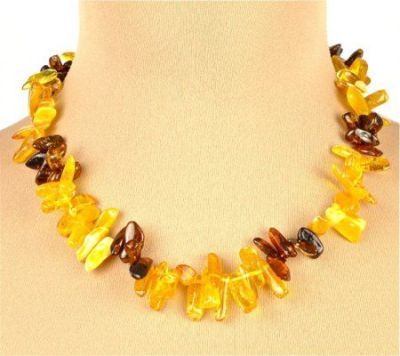 Бусы Янтарь "Бабочка" арт.НЯН-п443