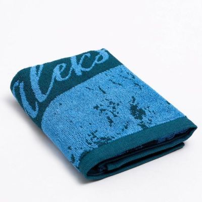 Полотенце именное махровое Этель "Алексей" синий, 50х90см, 100% хлопок, 420гр/м2