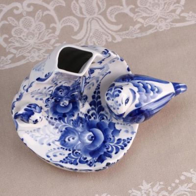 Ваза "Весна", 21х15х14 см, гжель