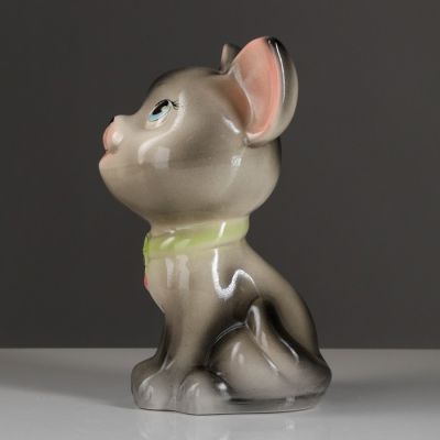 Копилка "Гаврик", глянец, серая, 22 см