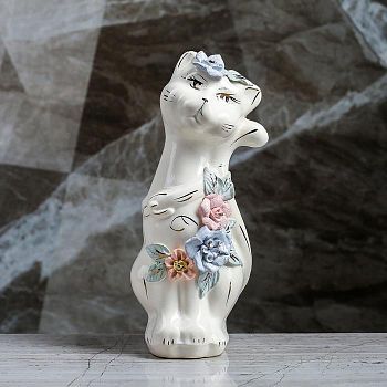 Копилка "Кошка Тома", покрытие лак, белая, 22 см