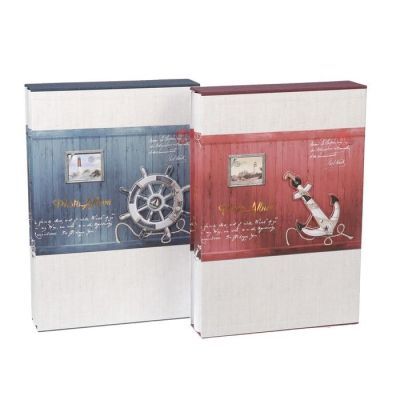 Фотоальбом на 300 фото 10х15 см "Морской" в коробке МИКС 34х23,5х6 см