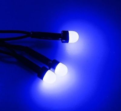 Гирлянда "Метраж" уличная, комнатная (Д: 20 м, нить тёмная, синий)