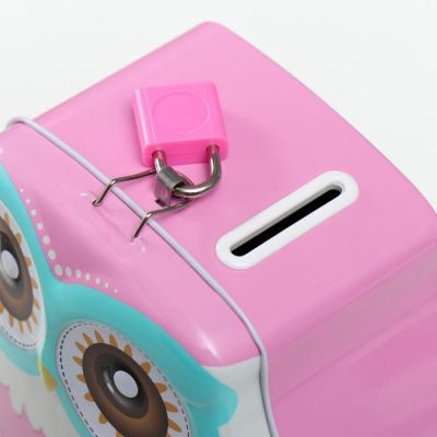 Копилка металл "Филин очковый" МИКС 16х13х6,5 см