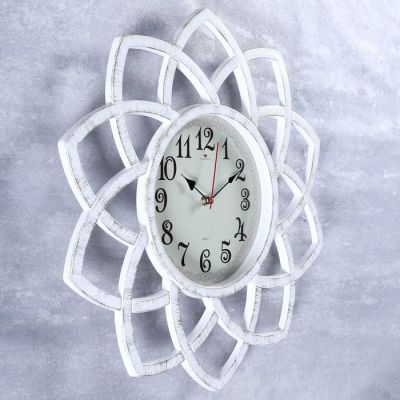 Часы настенные, серия: Интерьер, "Кабао", белые, 49.5 см