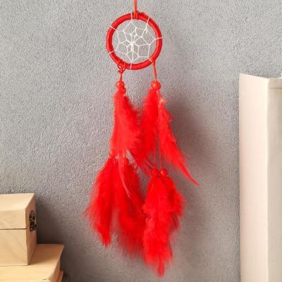 Ловец снов "Плетённый цветок" МИКС d=5 см 24 см