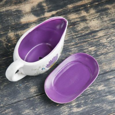 Горшок цветочный в форме кувшина"Лаванда" 25*11*11 см