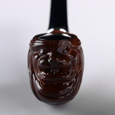 Трубка "Командор", голова льва на раструбе, 14 см