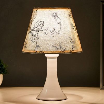 Лампа настольная 16152/1  E27 40Вт белый 19х19х29,5 см