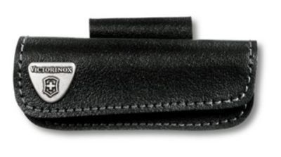 Victorinox Pouch Black Горизонтальный черный кожаный чехол для Swiss Army Knives or EcoLine 91 mm, толщина ножа 2-4 уровня (арт. - 4.0520.3H)