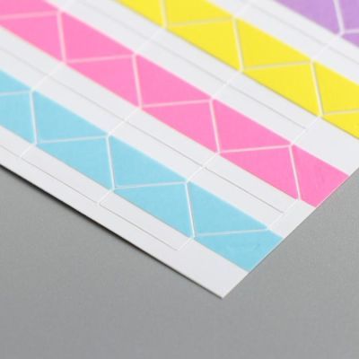 Набор цветных уголков с кармашком для фотографий, 102 шт.