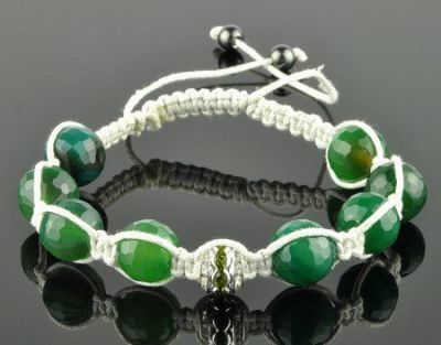 Браслет Агат ограненный "Шамбалла 12" арт. бП1397