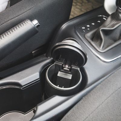 Стакан под мелочь в подстаканник, чёрный, 10 х 7 см