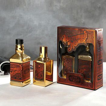 Набор: парфюм 100 мл и гель для душа 250 мл «Настоящий мужик»