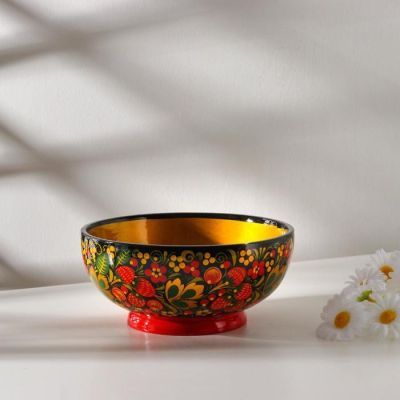 Салатник «Ягодка», 8×19 см, хохлома