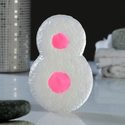 Мыло фигурное "8 марта розы" светящееся, 75гр