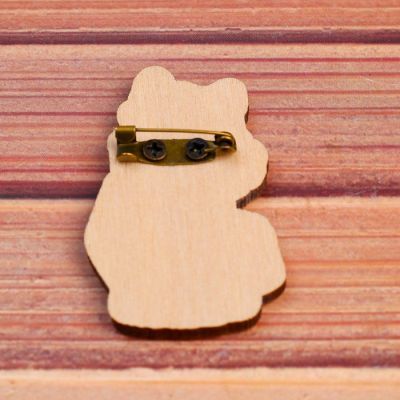 Значок «Лисичка» 3,1×5 см, фильц