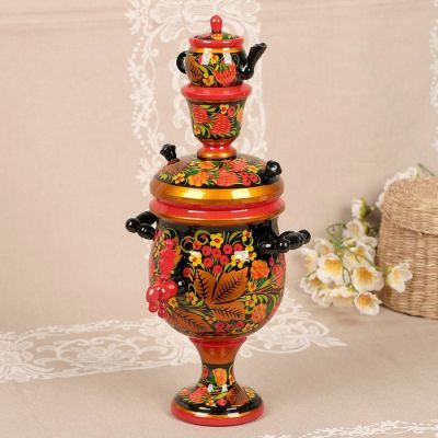 Сувенир «Самовар», хохлома