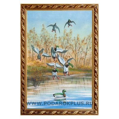 Картина "Утки" багет №199 (40х60 см)