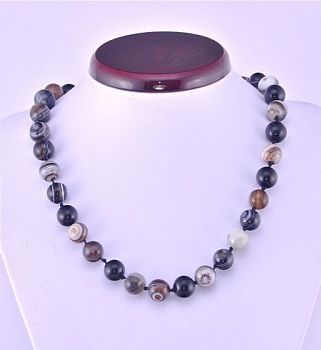 Бусы Агат "Классика № 12" арт. НАГ-1(12)-48-3