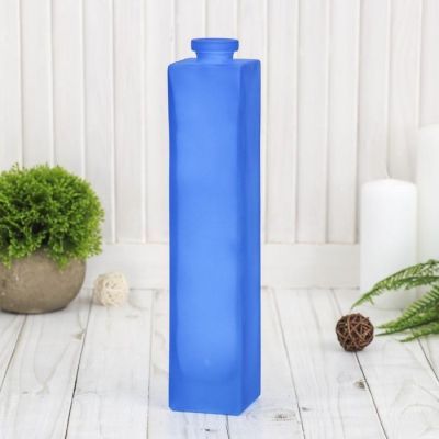 Ваза "Нарцисс" синий матовый d-2см; 5,5х 26,5см