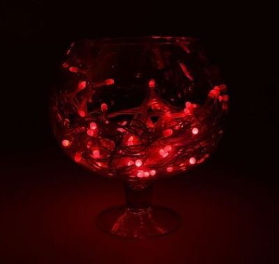 Гирлянда "Метраж" уличная, комнатная (Д: 20 м, нить белая, красный)