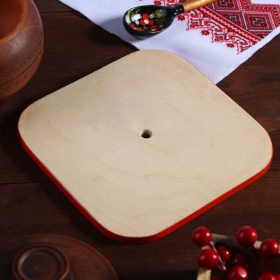 Подставка под горячее, 17×17 см, борецкая роспись
