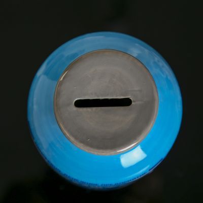 Копилка керамика банка "Железные монеты цельные" 15х9,5х9,5 см