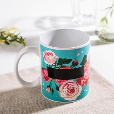 Кружка-хамелеон Доляна «8 марта. Букет», 350 мл