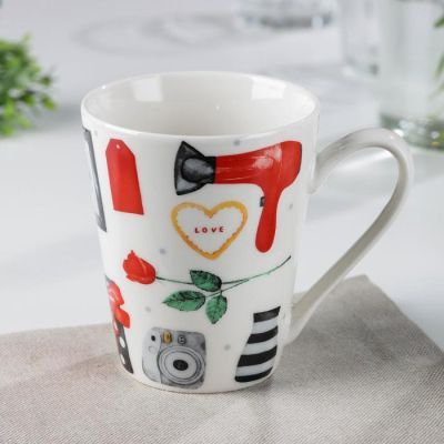 Кружка Доляна «8 Марта. Котик», 320 мл