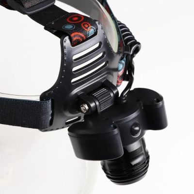 Фонарь налобный аккумуляторный "Мастер К", 1200 mAh, 4 режима, 7.5 х 8 см, микс