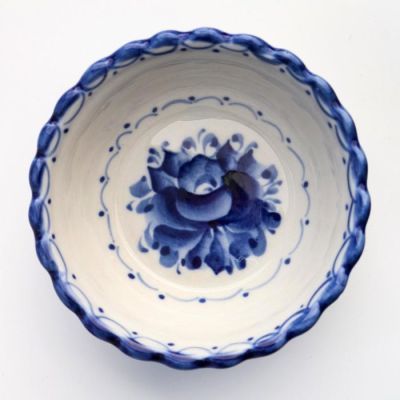 Розетка «Ежевика», гжель