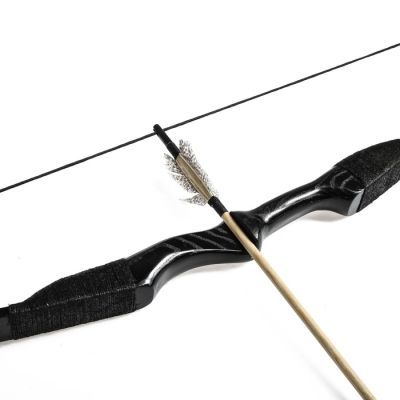 Сувенирное оружие "Лук фигурный", 170 см, деревянное, взрослый, черный, массив ясеня