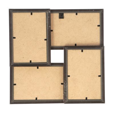 Фоторамка "Темный орех" 29х29 см на 4 фото 10х15 см