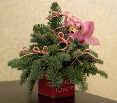 Интерьерная елочка из лапника датской елки нобилиса (ручной работы)